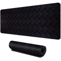 Large gaming Mouse Pad Big Red Blue gradient design non-slip gaming desk mat