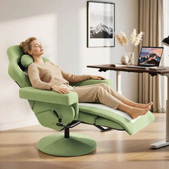 Ergonomic High-Back Gaming Recliner with Massage, Lumbar Support, Footrest