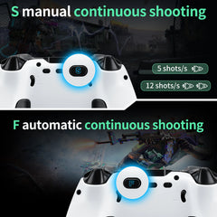 Hall Gaming Controller for Back Buttons, 5 Vib Levels, Full Calibr