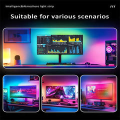 Computer RGBIC APP Music Sync Monitor Screen LED Backlight for Gaming Room