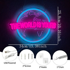 Scarface: The World Is Yours LED Neon Sign