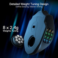 Redragon RGB Backlight LED USB Wired Gaming Mouse Programmable Mouse