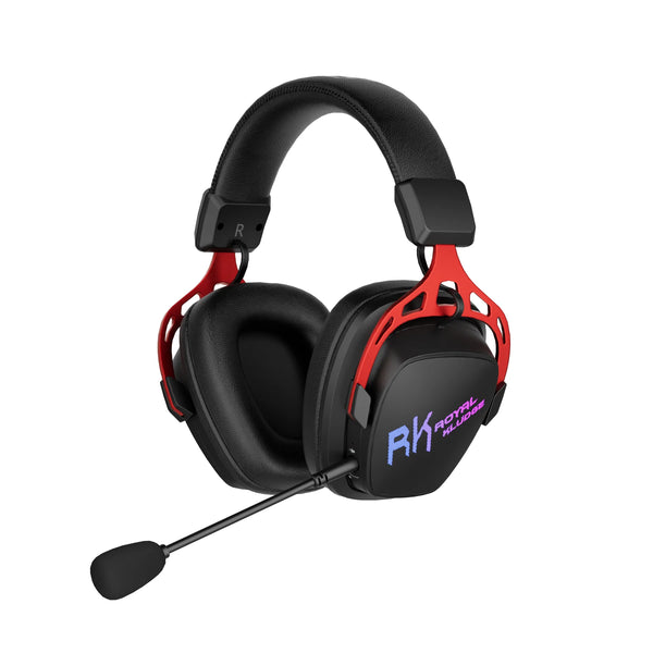 RK Tri-Mode Wireless Gaming Headset — 50H Battery, 7.1 Surround, ENC Dual-Mic, RGB, Bluetooth 5.2