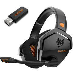 NUBWO 2.4G Dual Wireless Gaming Headset — 100H Battery, 5ms Latency, Bluetooth 5.3, Noise-Cancelling