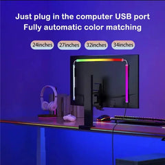 Computer RGBIC APP Music Sync Monitor Screen LED Backlight for Gaming Room