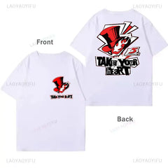Persona 5 Goro Akechi Game Gift Gaming Shirt Anime Manga for Gamer Lover