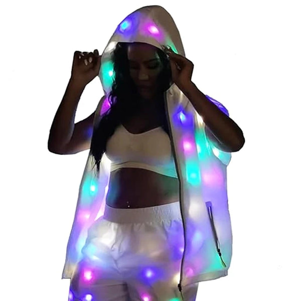LED Vest Jacket Night Club Singer Modern Dance Stage Performance Accessories