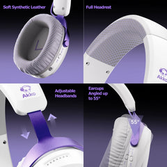 Akko Quad-Mode Wireless Gaming Headset — 7.1 Surround, 50mm Neodymium Drivers, ANC, Ultra-Low Latency