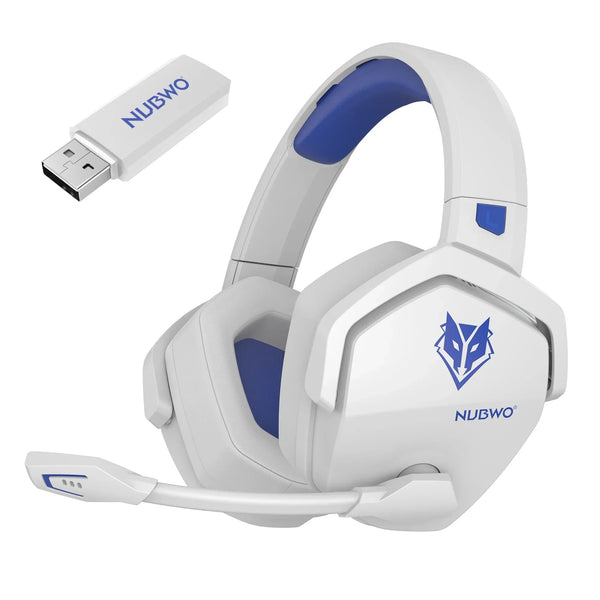 NUBWO G06 Pro Wireless Gaming Headset — Charging Dock, 120H Battery, 17ms Latency, PS5 Compatible