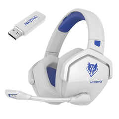 NUBWO G06 Pro Wireless Gaming Headset — Charging Dock, 120H Battery, 17ms Latency, PS5 Compatible