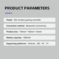 Wireless Bluetooth Gamepad — Charging Dock, Six-Axis Gyroscope, Hall Rocker, Multi-Platform