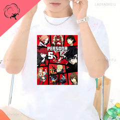 Persona 5 Goro Akechi Game Gift Gaming Shirt Anime Manga for Gamer Lover