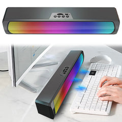 Portable Computer Sound Bar Speakers RGB Bluetooth-Compatible 5.0 Soundbar
