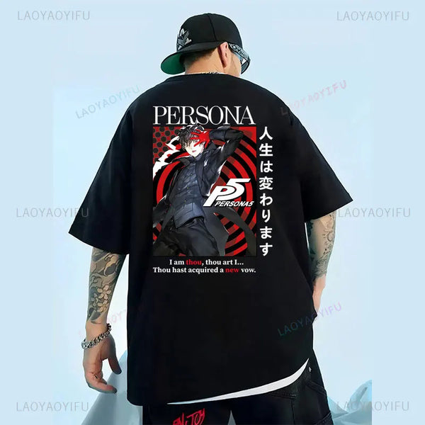 Persona 5 Goro Akechi Game Gift Gaming Shirt Anime Manga for Gamer Lover
