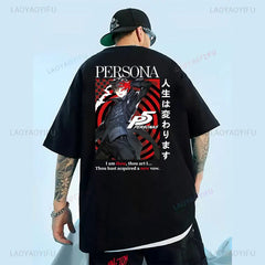 Persona 5 Goro Akechi Game Gift Gaming Shirt Anime Manga for Gamer Lover