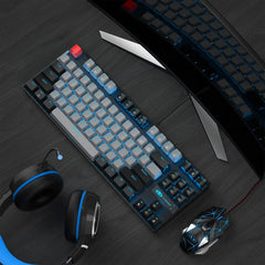 MageGee MK-Star 75% Mechanical Gaming Keyboard — 87 Keys, Blue LED, Anti-Ghosting