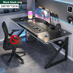 Simple Gaming & Student Computer Desk — Multiple Configurations, Black & White