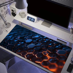 Large gaming Mouse Pad Big Red Blue gradient design non-slip gaming desk mat