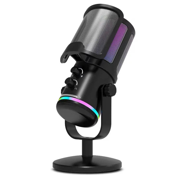 Professional Condenser Microphone USB Dynamic Microphone With Mute Button