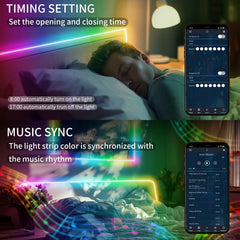 COB LED Strip Lights 420LEDs WS2811 RGBIC Bluetooth Full Dream Color Tape