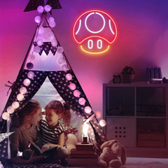 Super Mario Mushroom LED Neon Sign