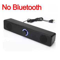 PC Soundbar Wired and Wireless Bluetooth Speaker USB Powered Gaming