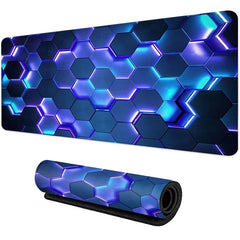 Large gaming Mouse Pad Big Red Blue gradient design non-slip gaming desk mat