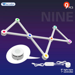 Wiscolor LED RGB Smart Wall Light DIY Atmosphere Night Light Game Room TV