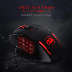 Redragon M913 Impact Elite Wireless MMO Gaming Mouse — 16000 DPI, 16 Buttons