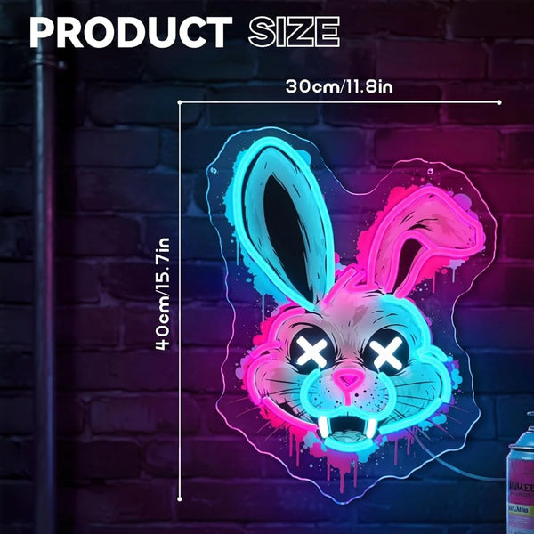 Evil Bunny LED Neon Sign