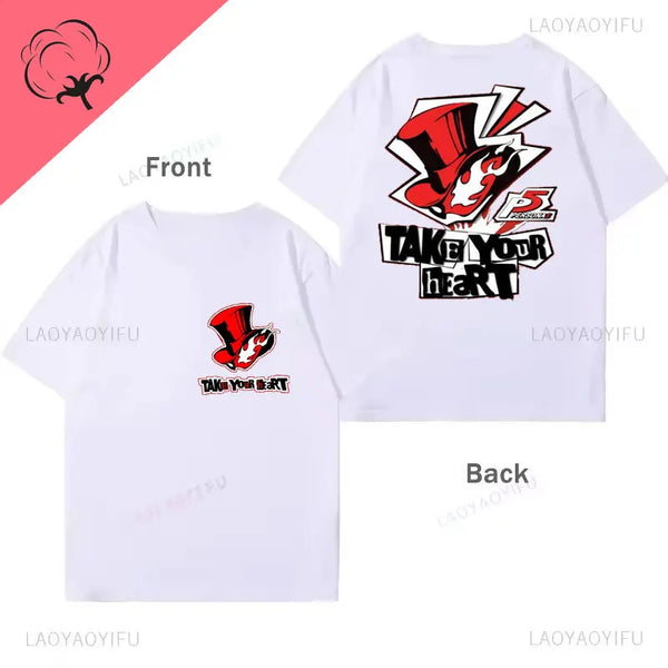 Persona 5 Goro Akechi Game Gift Gaming Shirt Anime Manga for Gamer Lover