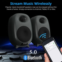 Bestisan 80W Gaming Bluetooth Bookshelf Computer Active Speaker