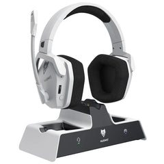 NUBWO G06 Pro Wireless Gaming Headset — Charging Dock, 120H Battery, 17ms Latency, PS5 Compatible