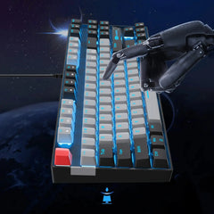 MageGee MK-Star 75% Mechanical Gaming Keyboard — 87 Keys, Blue LED, Anti-Ghosting