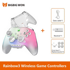 BIGBIG WON Rainbow 3 Wireless Controller — NearLink 2.4G, Hall Effect Triggers, Multi-Platform