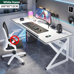 Simple Gaming & Student Computer Desk — Multiple Configurations, Black & White