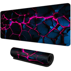 Large gaming Mouse Pad Big Red Blue gradient design non-slip gaming desk mat