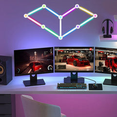 Wiscolor LED RGB Smart Wall Light DIY Atmosphere Night Light Game Room TV