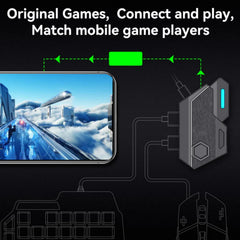 4-in-1 Mobile Gaming Combo — Bluetooth Keyboard, Mouse, Converter & Phone Stand