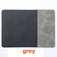 Mouse Pad with 15W Phone Wireless Fast Charging 2 in 1 Leather Gaming Mousepad