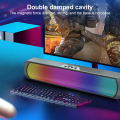 Portable Computer Sound Bar Speakers RGB Bluetooth-Compatible 5.0 Soundbar