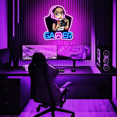 Monkey Gamer LED Neon Sign