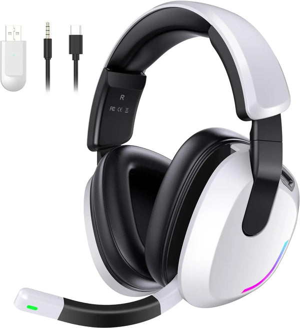 Wireless Gaming Headset — PS5/PS4/PC/Switch/Mac, 7.1 Surround, RGB, 60H Battery, BT 5.4