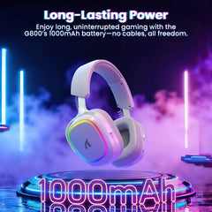 Attack Shark G800 Wireless Gaming Headset — 4-in-1 Multi-Connect, 7.1 Surround, 50mm Drivers, RGB