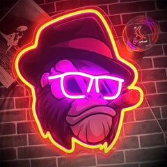 Monkey Gamer LED Neon Sign