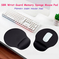 High Quality 1PC Black Mouse Pad With Wrist Rest Anti-Slip Gaming Mousepad