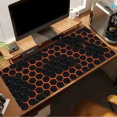 Large gaming Mouse Pad Big Red Blue gradient design non-slip gaming desk mat