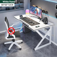 Simple Gaming & Student Computer Desk — Multiple Configurations, Black & White