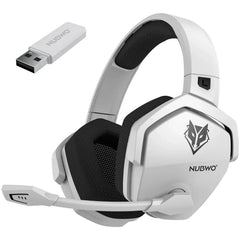 NUBWO G06 Pro Wireless Gaming Headset — Charging Dock, 120H Battery, 17ms Latency, PS5 Compatible