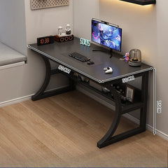 Ergonomic L-Shaped Gaming & Study Desk with Storage Shelf — 2 Sizes Available
